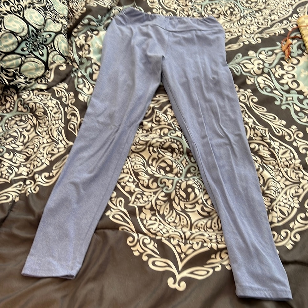 Purple leggings great for boots and sweater season